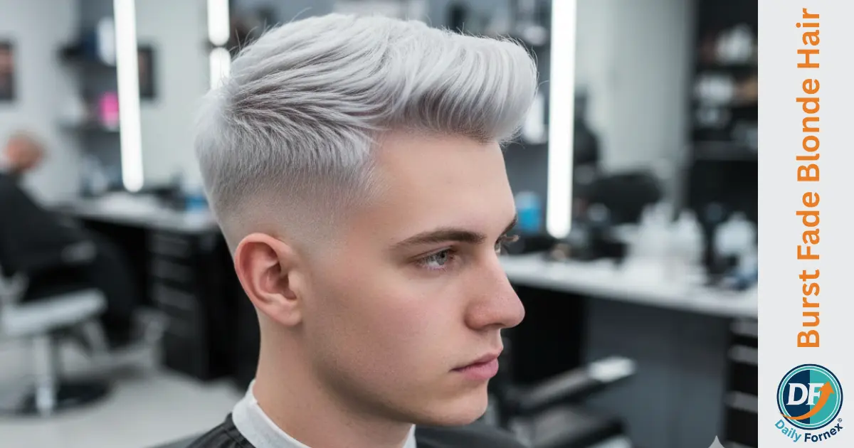 Burst Fade Blonde Hair